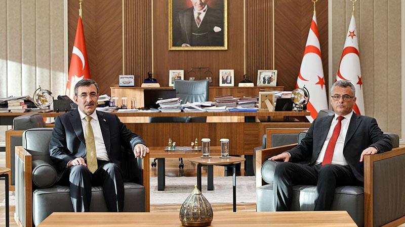 Cevdet Yılmaz’dan KKTC Cumhurbaşkanı Erhürman’a taziye ziyareti