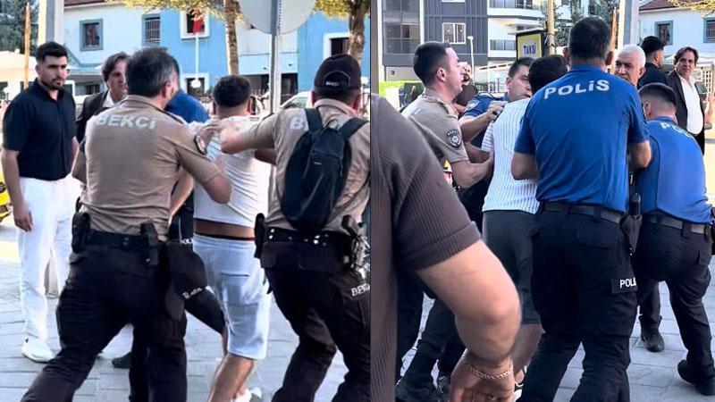 Bolu’da inşaatta başlayan kavga polis merkezi önünde yeniden çıktı