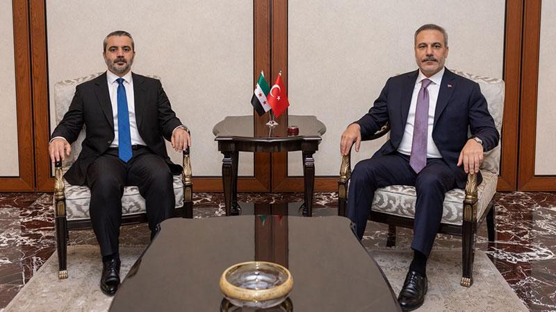 Bakan Fidan, Suriyeli mevkidaşı Şeybani’yi Ankara’da kabul etti