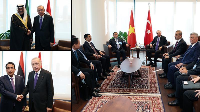 Cumhurbaşkanı Erdoğan, New York’ta üç liderle görüştü