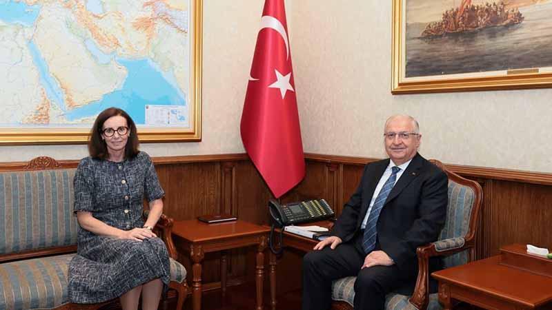 Bakan Yaşar Güler, İngiltere’nin Ankara Büyükelçisi Anderson’ı kabul etti
