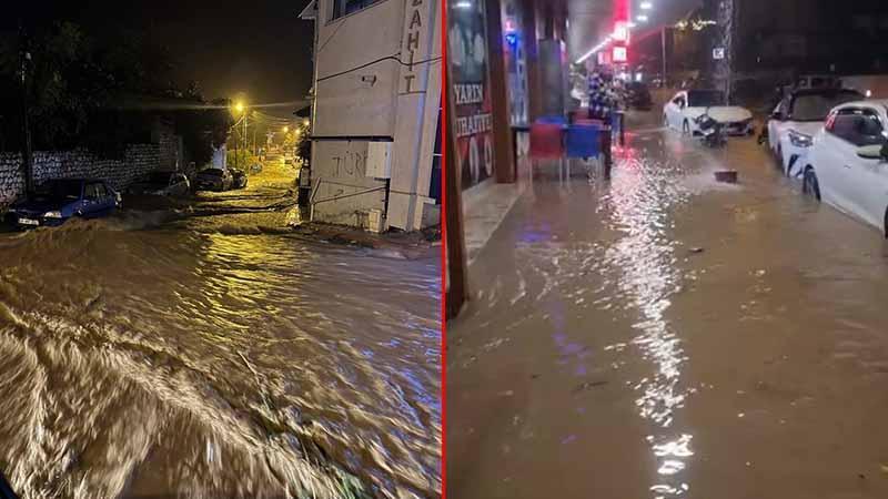 Hatay’da sağanak etkili oldu: Yollarda su birikintileri oluştu