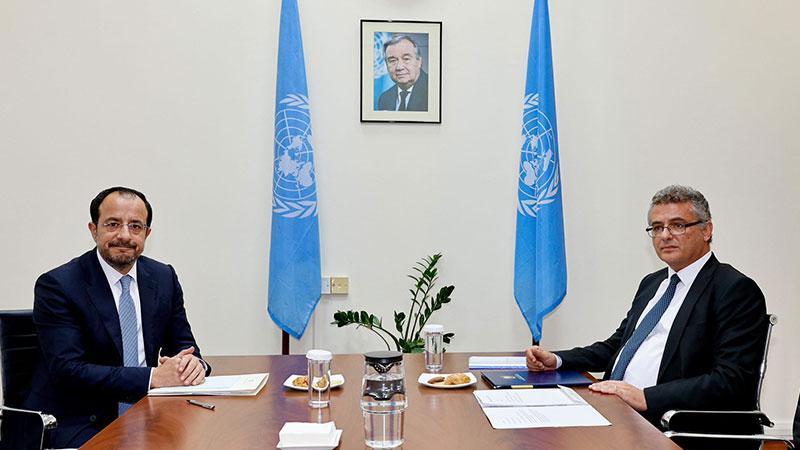 KKTC Cumhurbaşkanı Erhürman ile Hristodulidis bir araya geldi